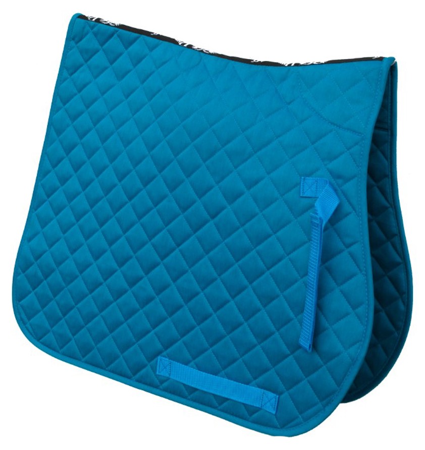 Turquoise Rhinegold Quilted Saddlecloth