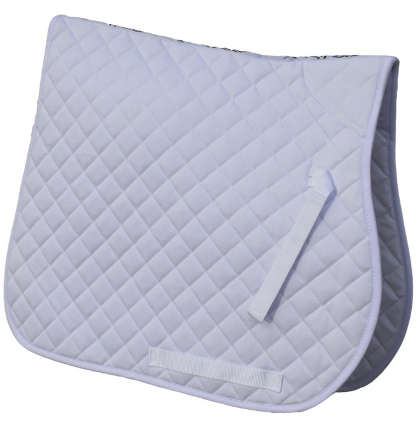 White Rhinegold Quilted Saddlecloth