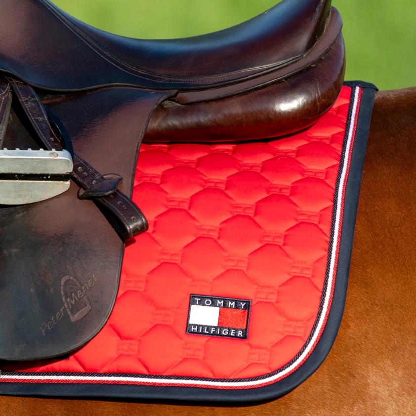 Primary Red Tommy Kingston Jumping Saddlecloth