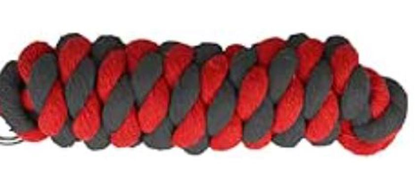 Red/Black Lead Rope econ.