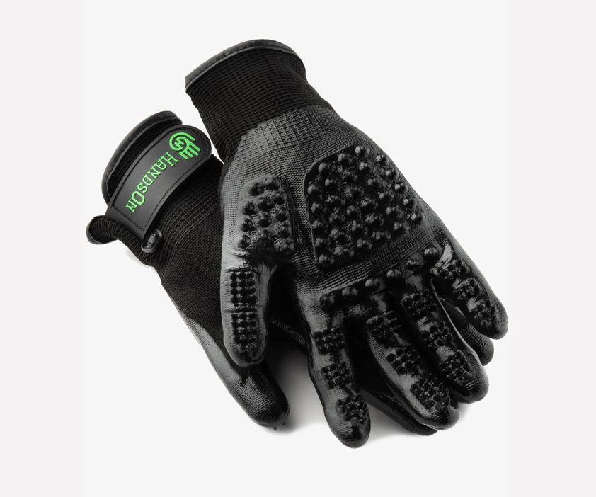 Black Lemieux Hands On Grooming Gloves