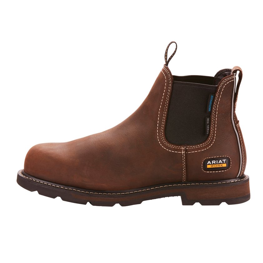 Dark Brown Ariat Mens Groundbreaker Jodhpur Boots