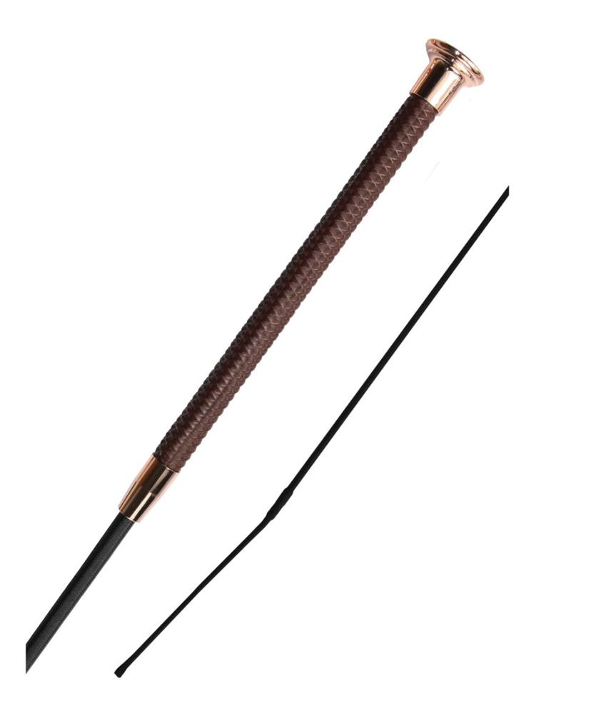 Chocolate Woof Wear Diamond Dressage Whip