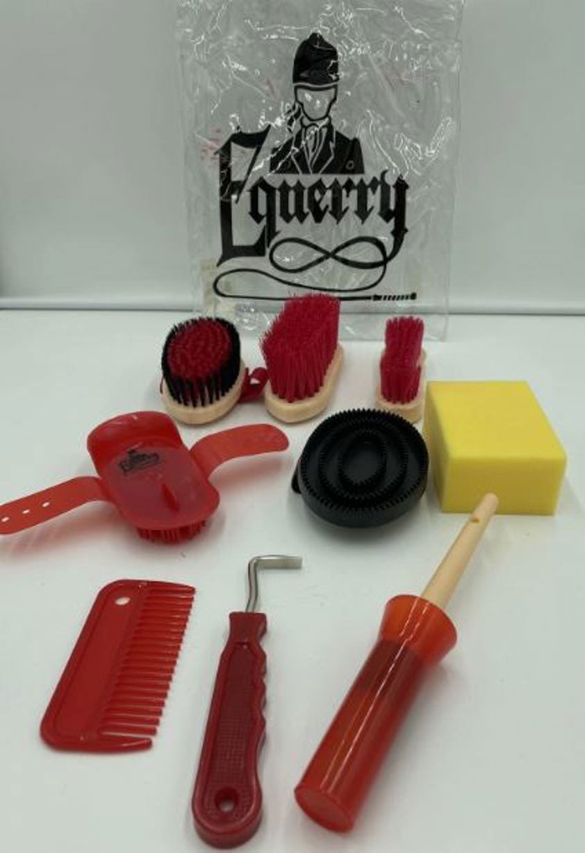Assorted 9 piece Equerry Junior Grooming Kit