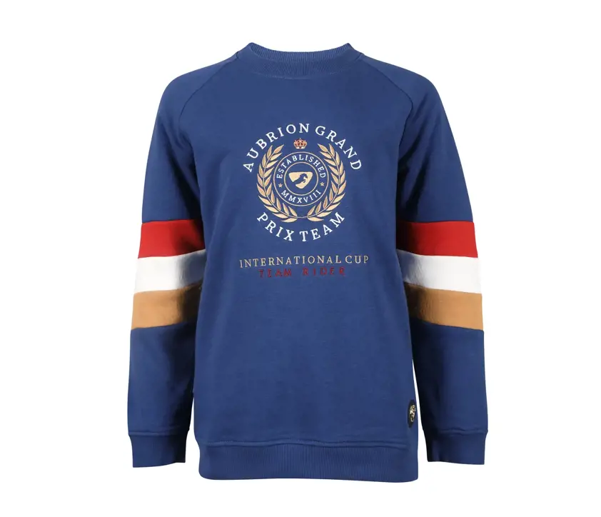 Navy Aubrion Team Sweatshirt - Young Rider