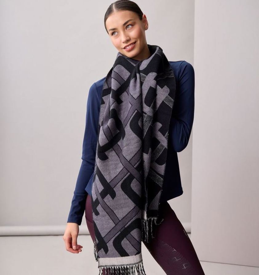 Core Black AA Monogram Scarf