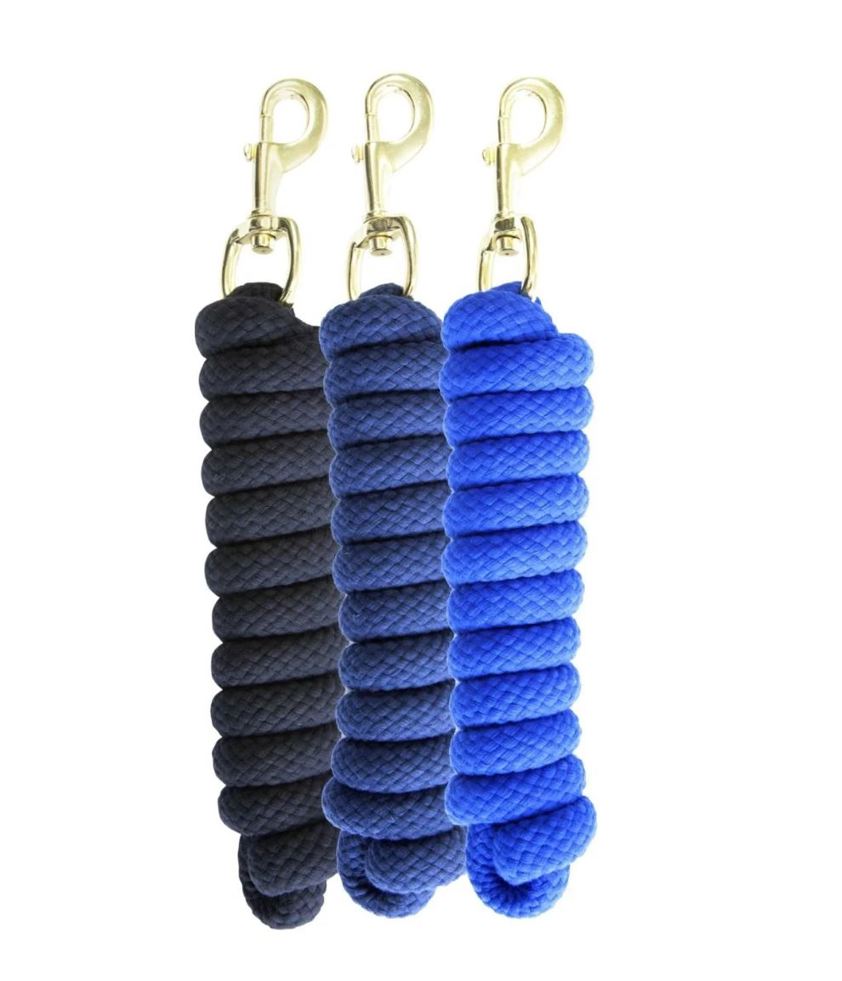 Black KM Elite Cotton Double Braided Leadrope - 7ft