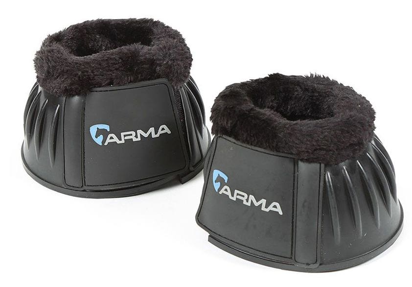 Black ARMA Fleece Over Reach Boots