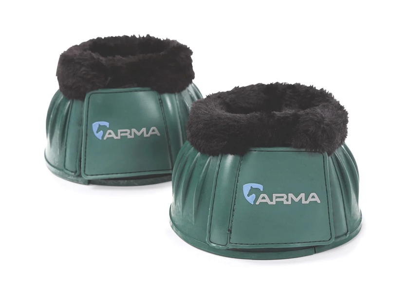 Green ARMA Fleece Over Reach Boots