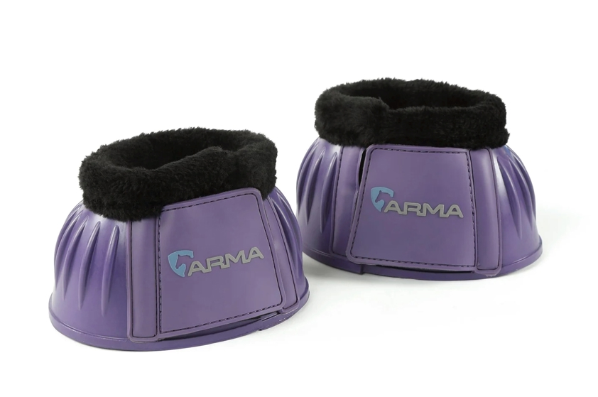 Purple ARMA Fleece Over Reach Boots