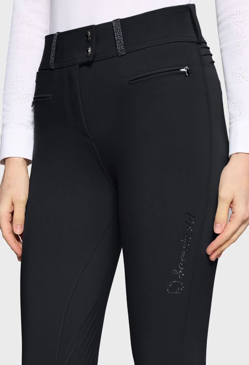 Black Samshield Claranova Knee Grip Breeches