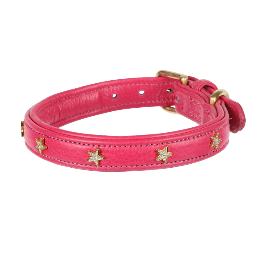 Pink Star Dog Collar