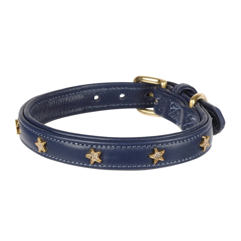 Navy Star Dog Collar