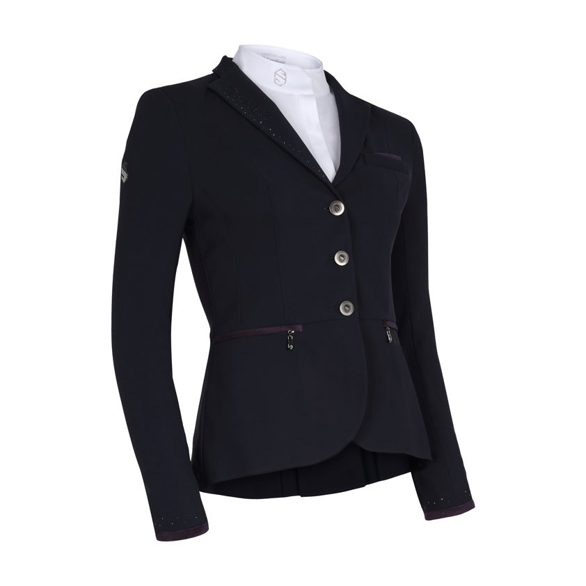 Navy Samshield Victorine Crystal Rain Show Jacket