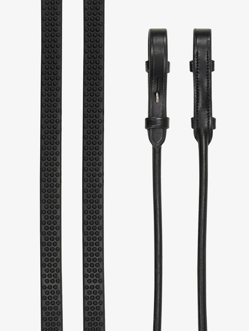 Black LeMieux Rolled Rubber Reins