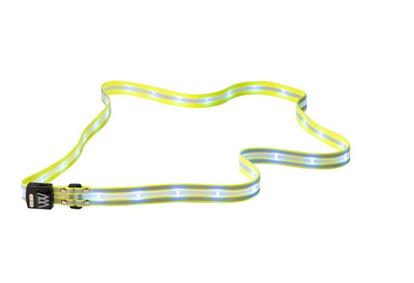 Yellow Woof Wear LED Sash