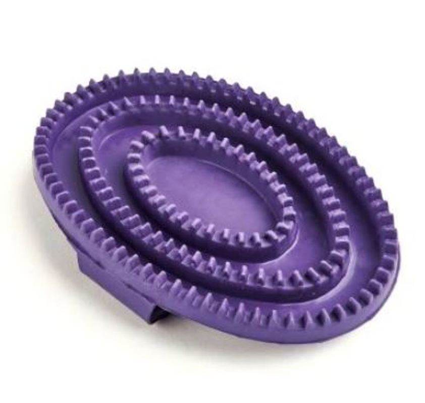 Purple Shires Rubber Curry Comb