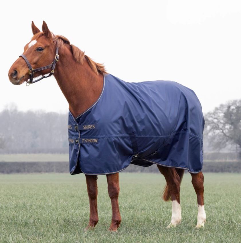 Navy Typhoon Lite Turnout Rug