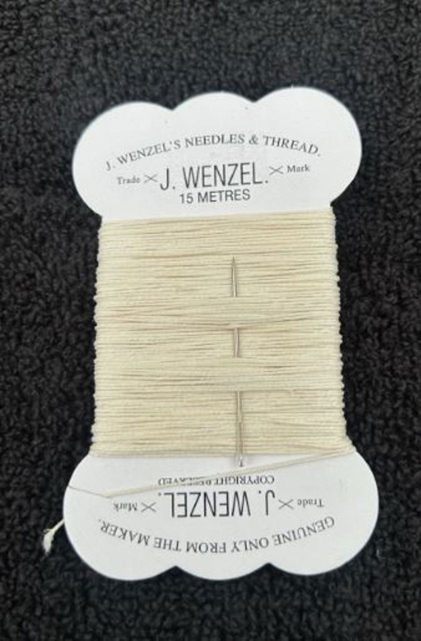 White J. Wenzel Plaiting Thread on Card