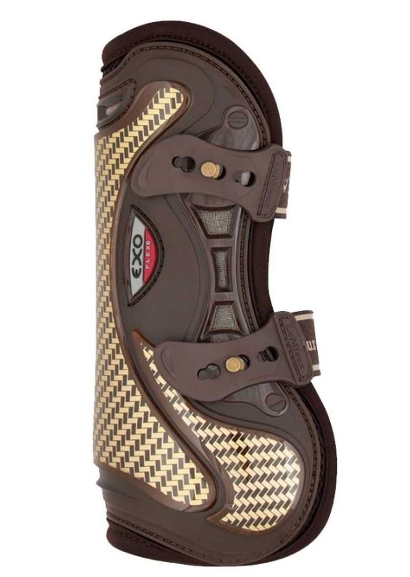 Brown/Gold LeMieux EXO Flex Tendon Boots