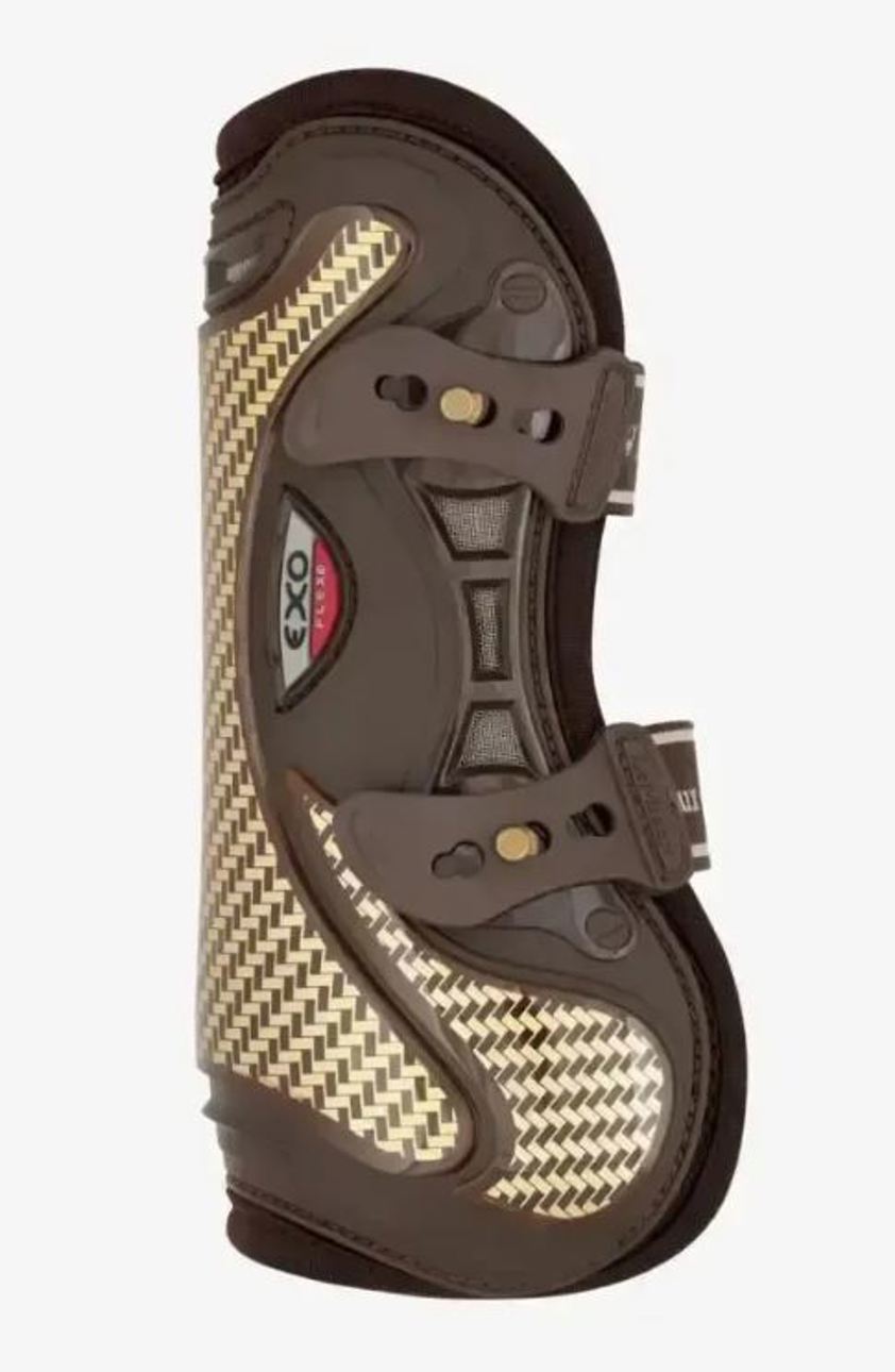 Brown/Gold LeMieux EXO Flex Tendon Boots