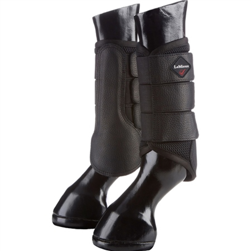 Black LeMieux Mesh Brushing Boots