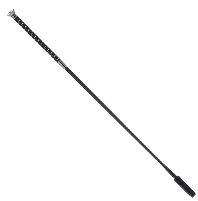 Black Braid Sparkle Handle Whip