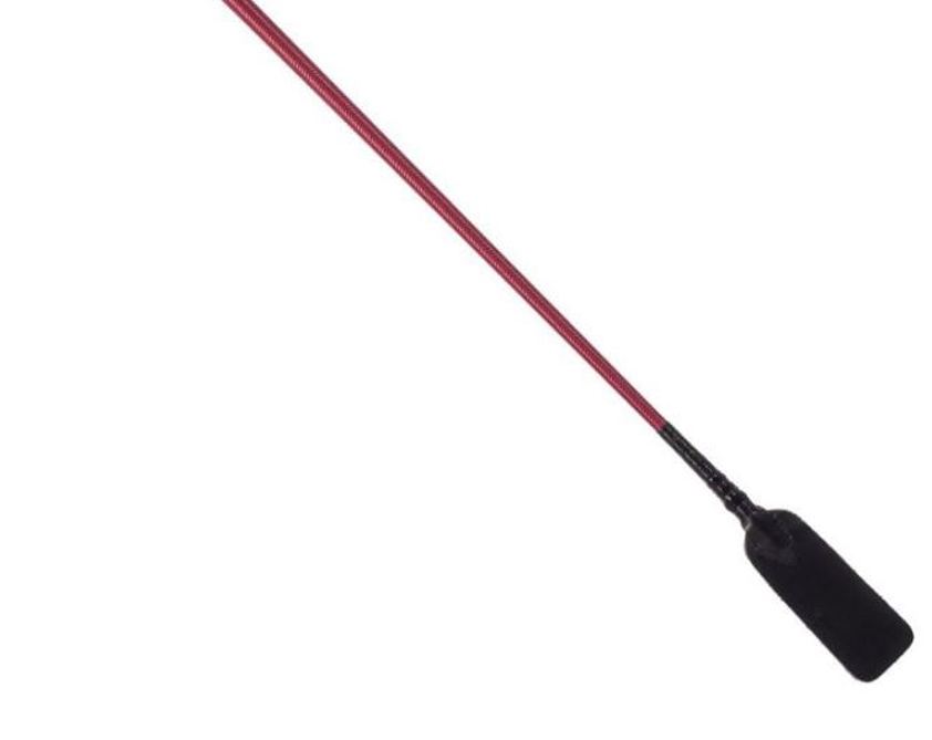 Burgundy Braid Sparkle Handle Whip