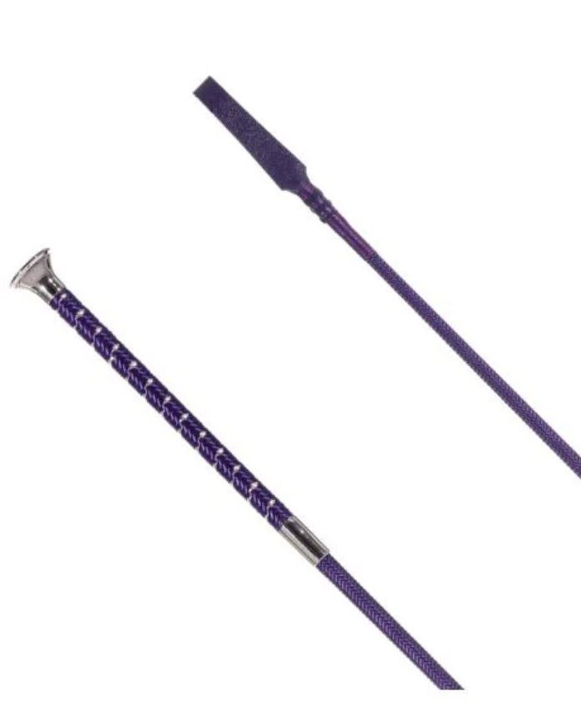 Purple Braid Sparkle Handle Whip