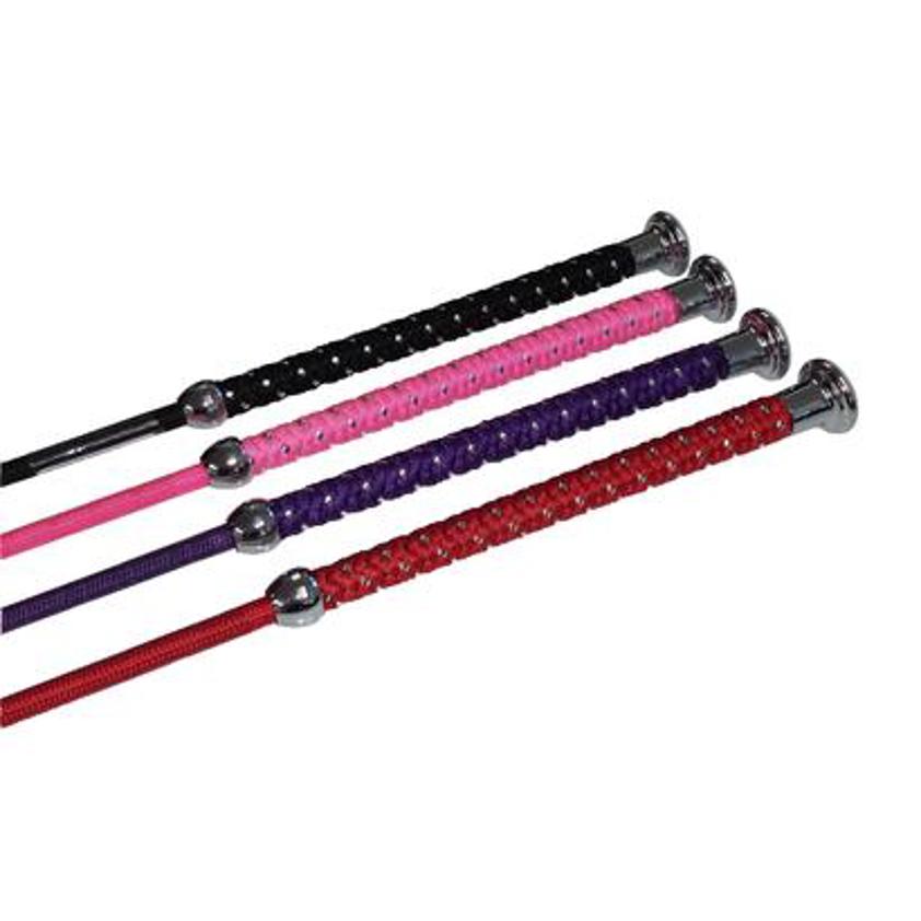Purple Braid Sparkle Handle Whip