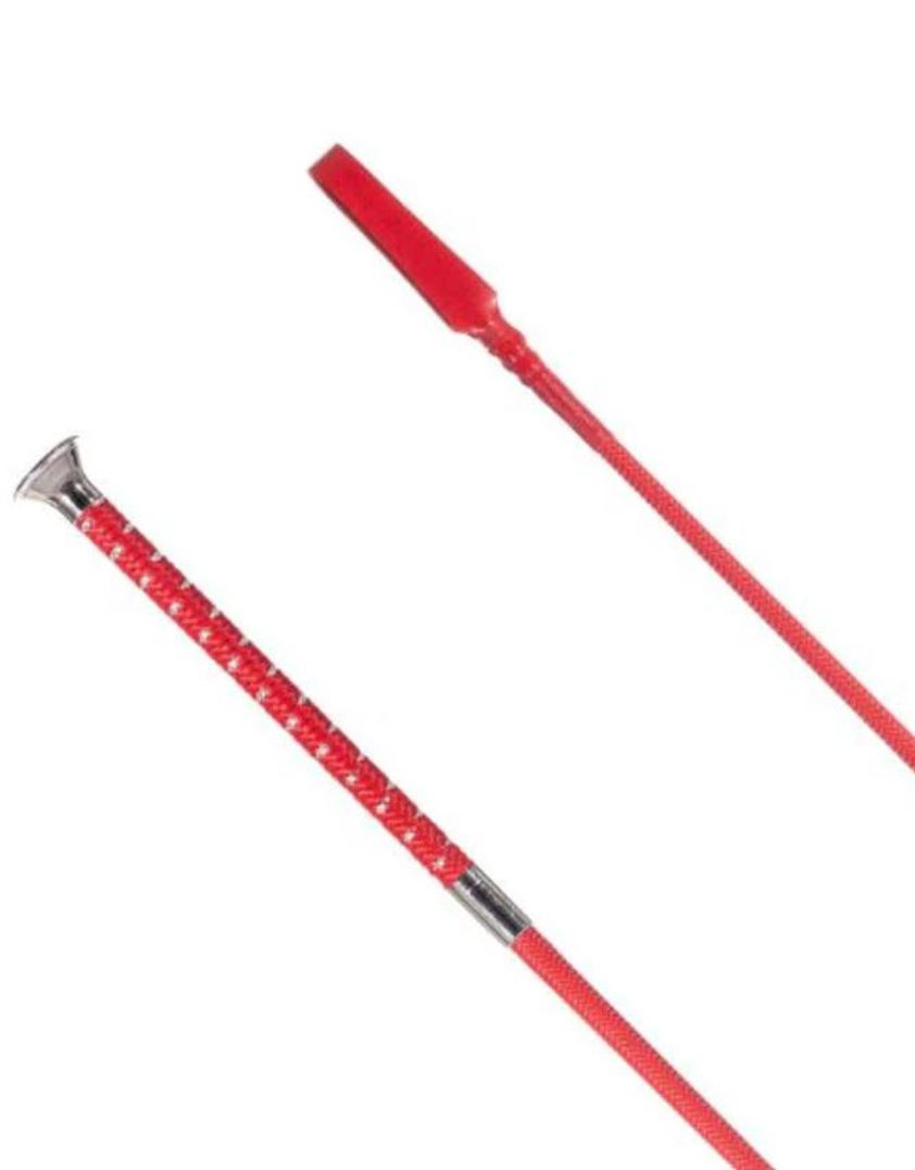 Red Braid Sparkle Handle Whip