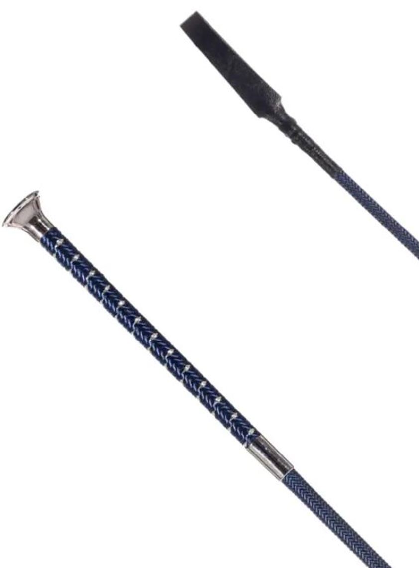 Navy Braid Sparkle Handle Whip