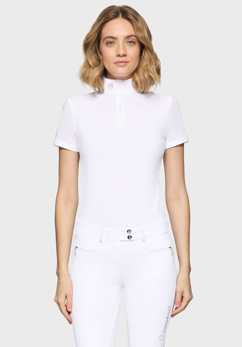 Boreal White Holographic Samshield Roxy Premium Show Shirt