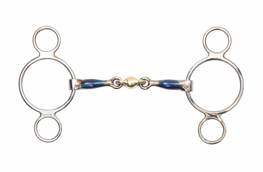 Blue Sweet Iron 2 Ring Gag with Lozenge