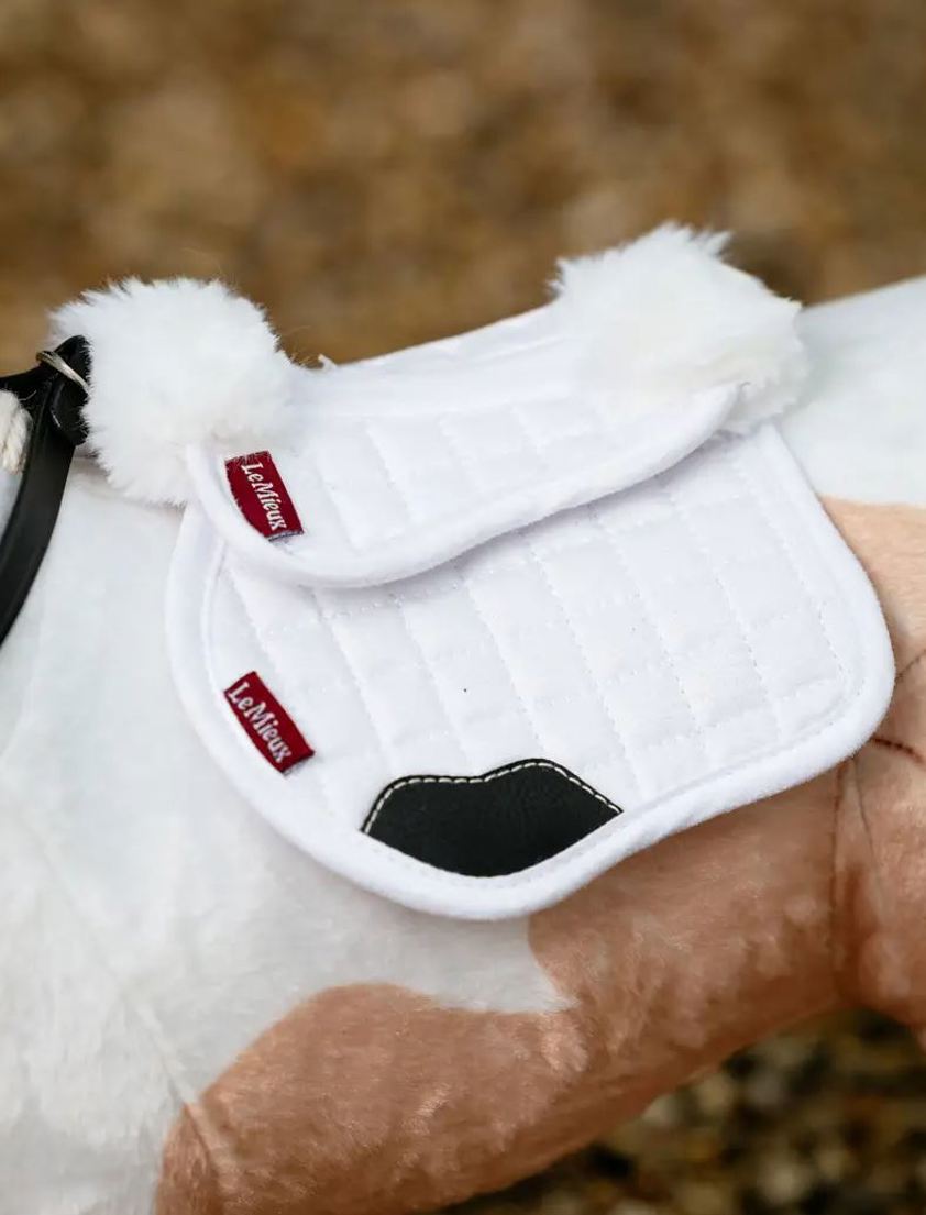 White LeMieux Toy Pony Merino Half Pad