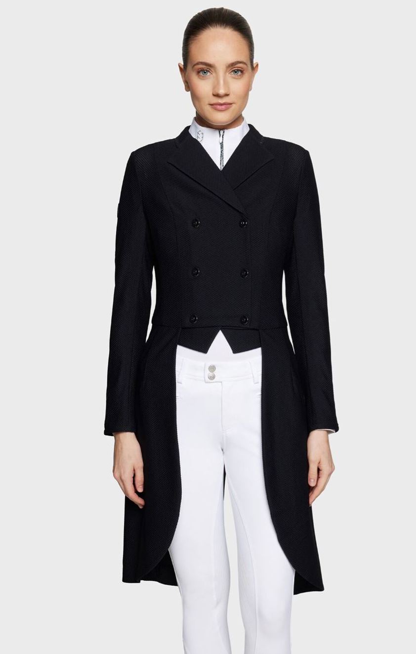 Black Samshield Frac Wellington Crystal Tailcoat