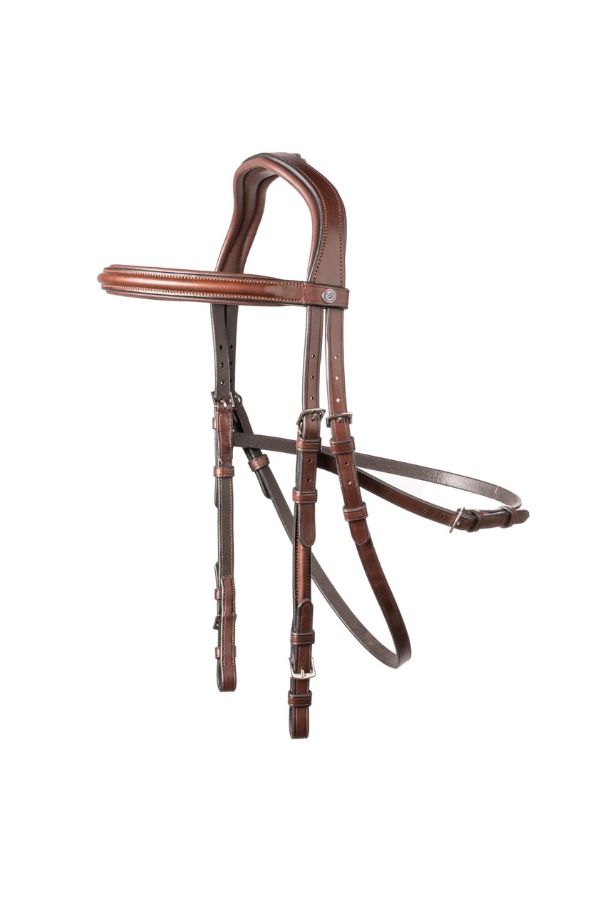 Brown/Silver Trust Hickstead Hackamore Bridle