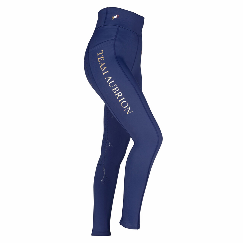 Black Aubrion Team Winter Riding Tights