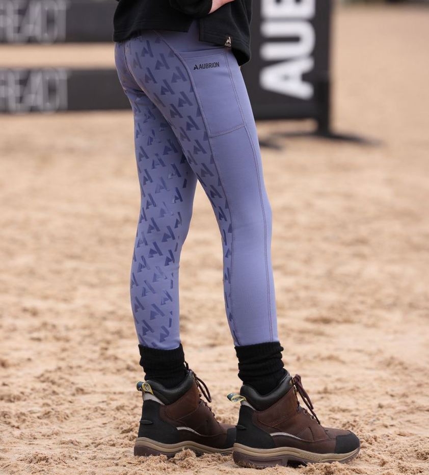 Sky Aubrion React Winter Riding Tights - YR