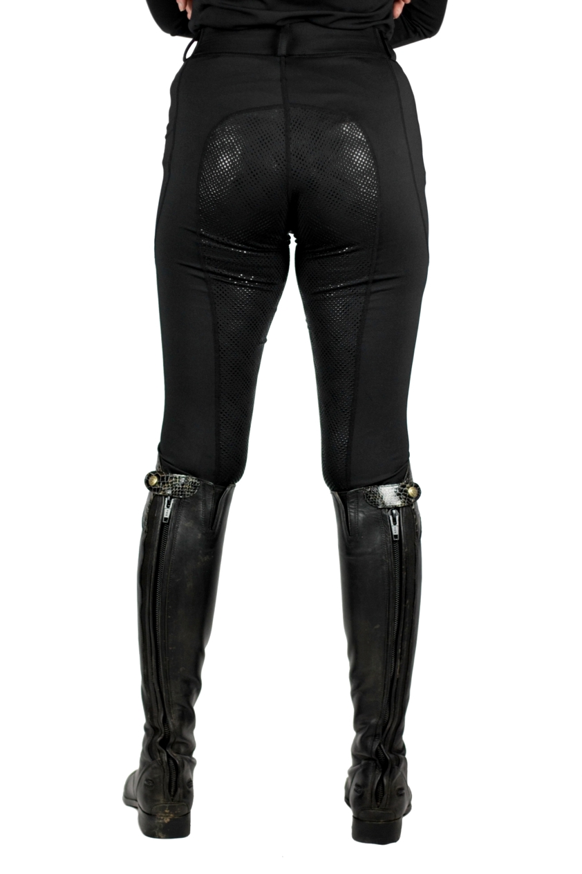 Black Cameo Performance Riding Tights