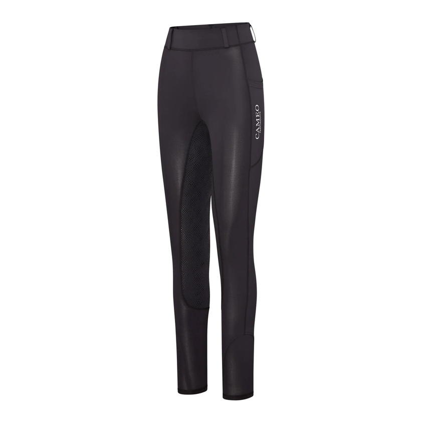 Black Cameo Performance Riding Tights