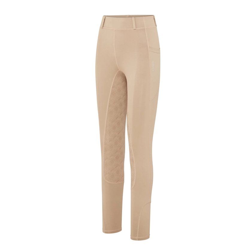 Beige Cameo Performance Riding Tights