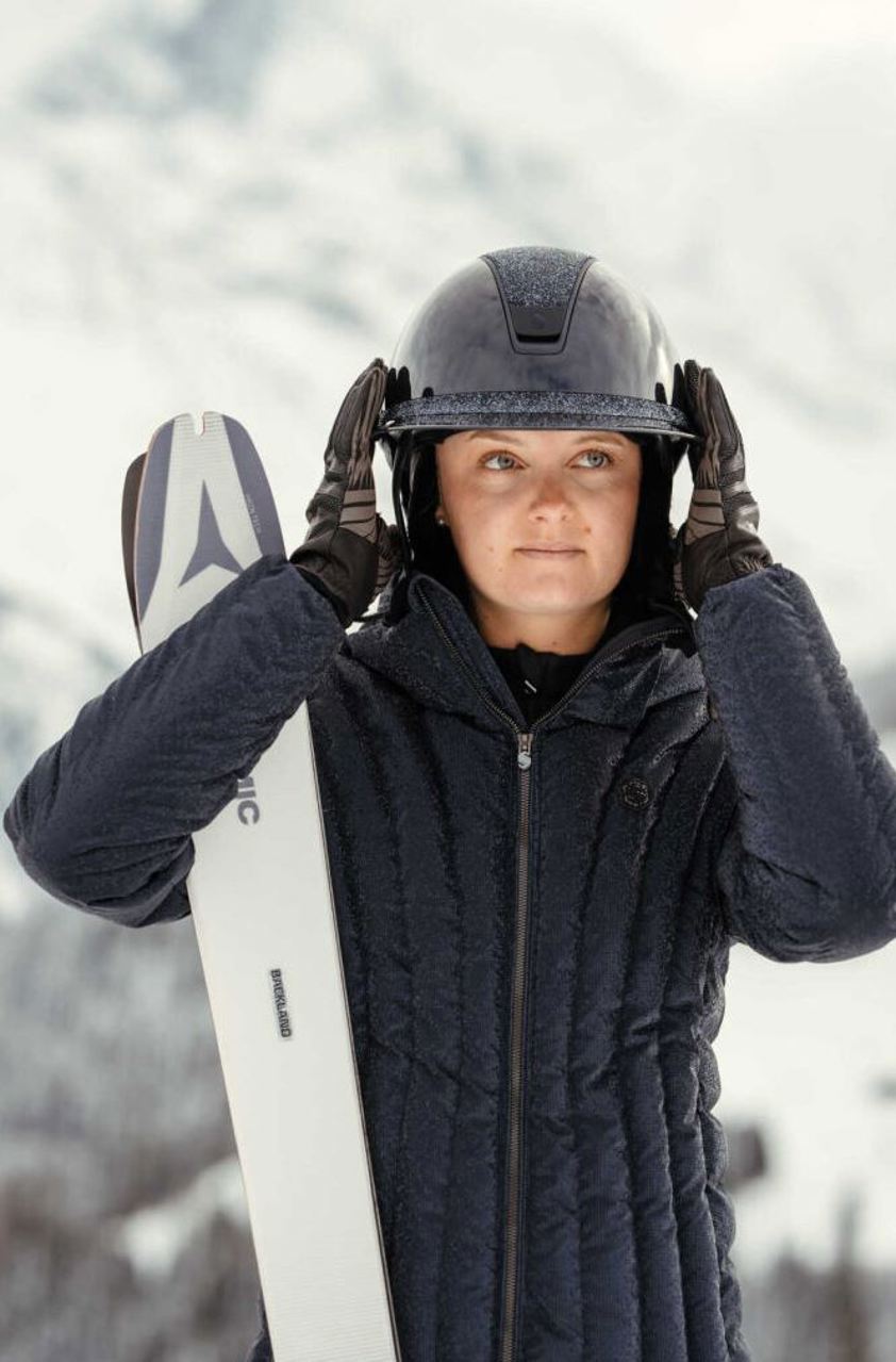 Navy Samshield Courchevel-Ice Ladies Puffer Jacket