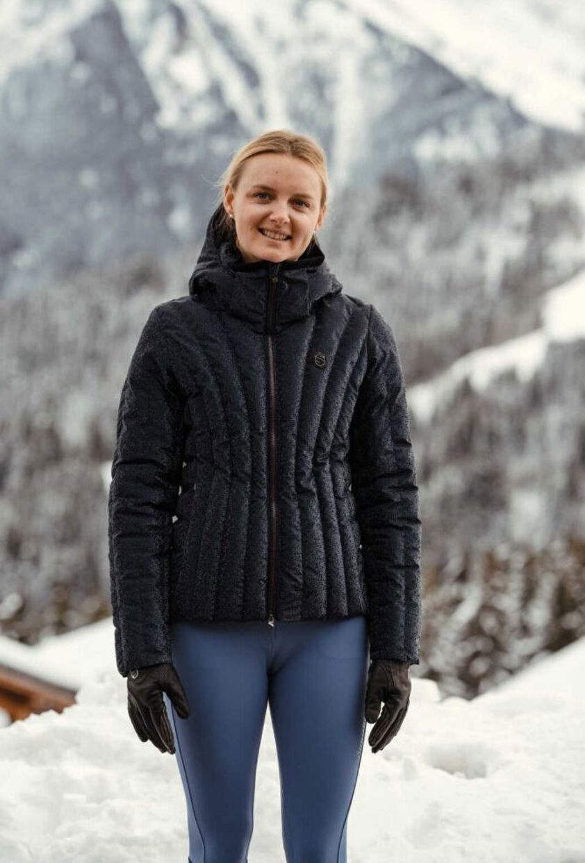 Navy Samshield Courchevel-Ice Ladies Puffer Jacket