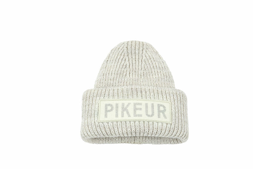 Beige Pikeur Crystal Beanie Hat