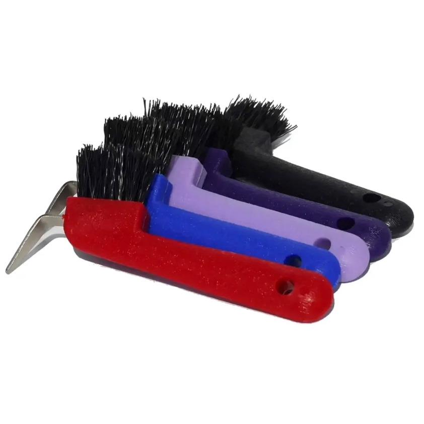 Assorted Harlequin Hoof Pick With Brush