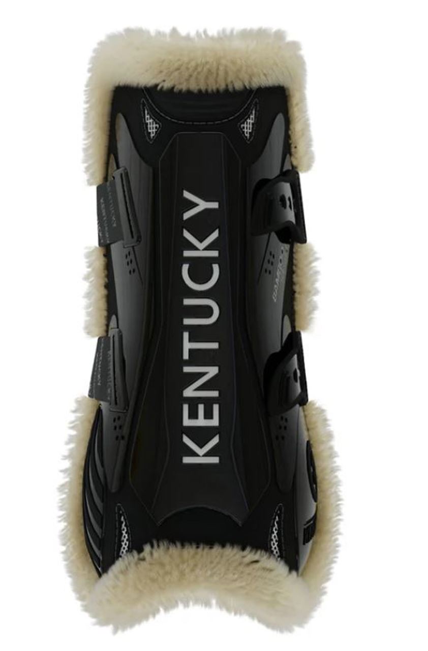 Black Kentucky Vegan Sheepskin Tendon Boots