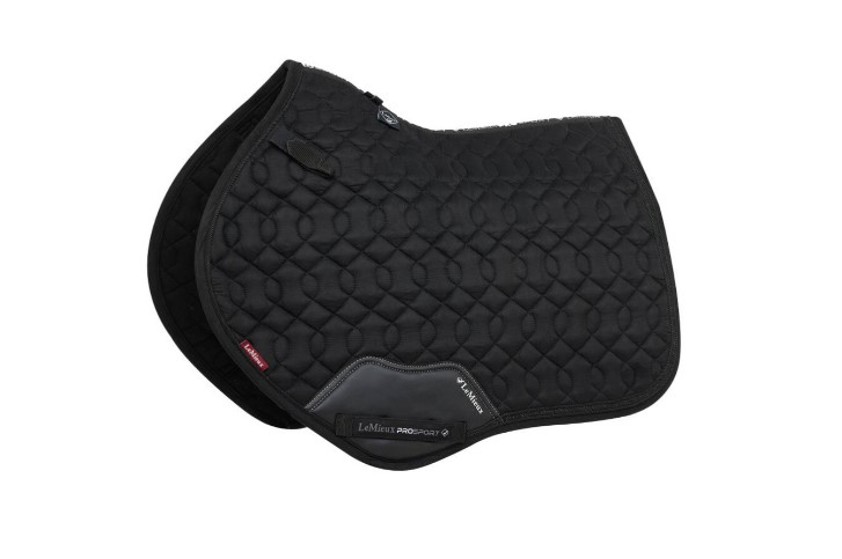 Black LeMieux Crystal Suede Close Contact Saddlecloth