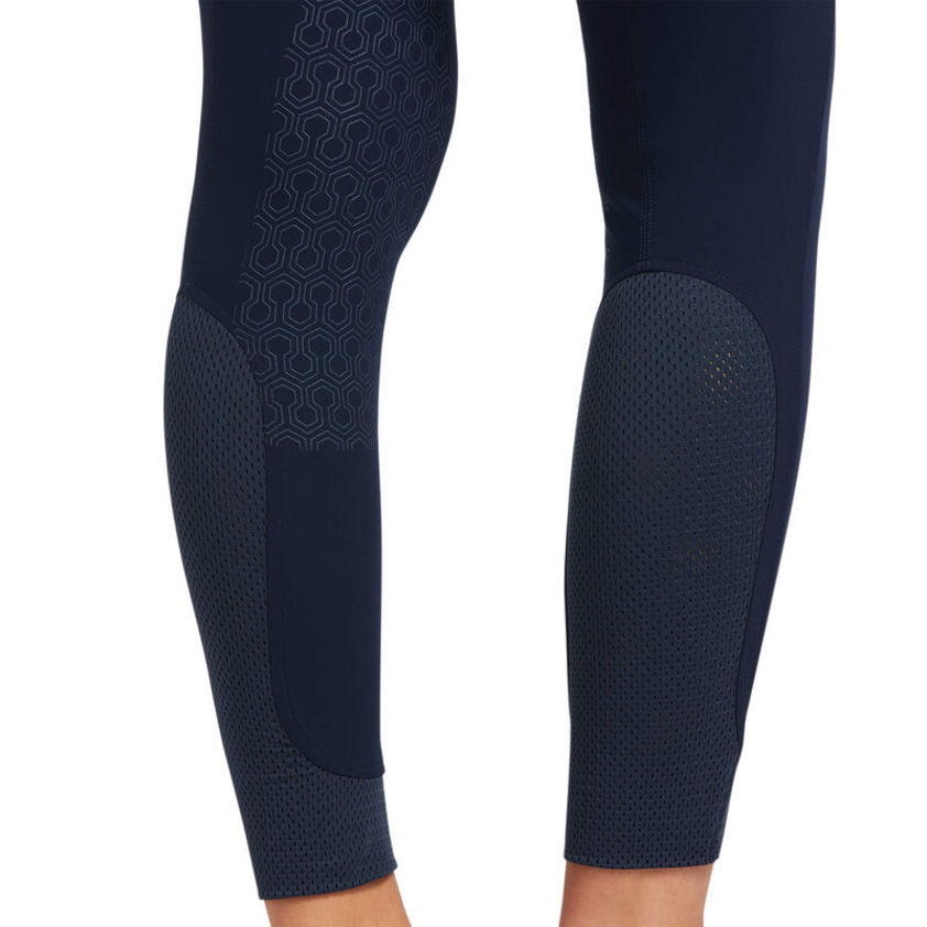 Navy Ariat Tri Factor Knee Patch Breeches