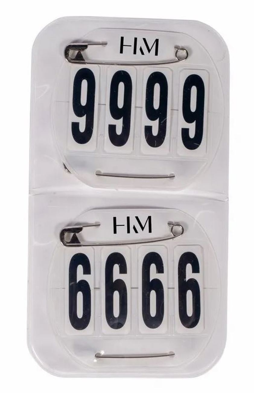 HKM Saddlecloth Competition Numbers - Pair